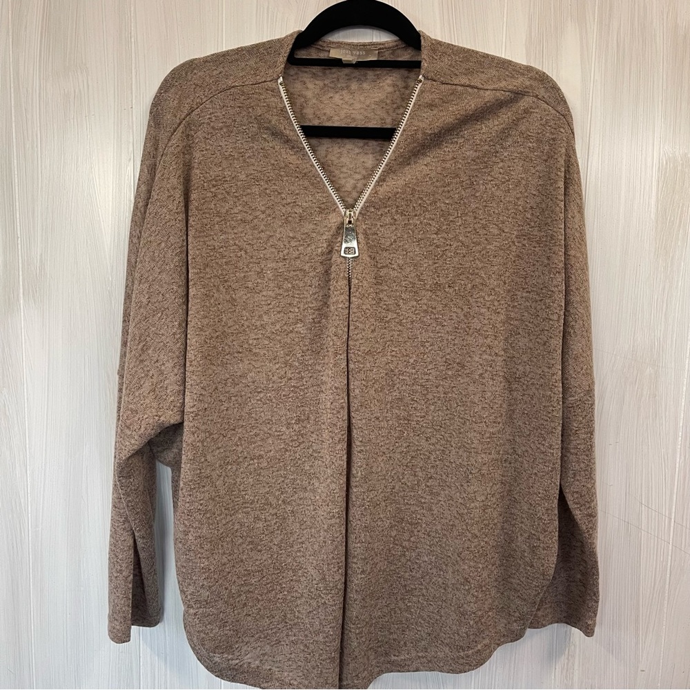 Ladies Joann Vass designer light‎ weight gold accent sweater xlarge xl